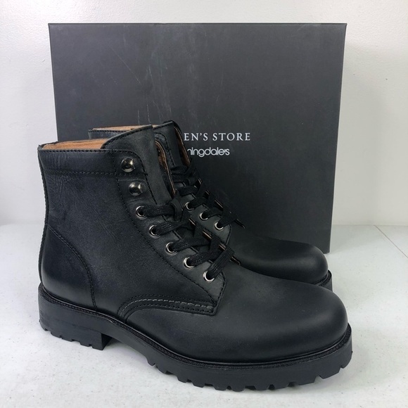 Bloomingdales The Mens Store Leather Lace Up Boots main image 8